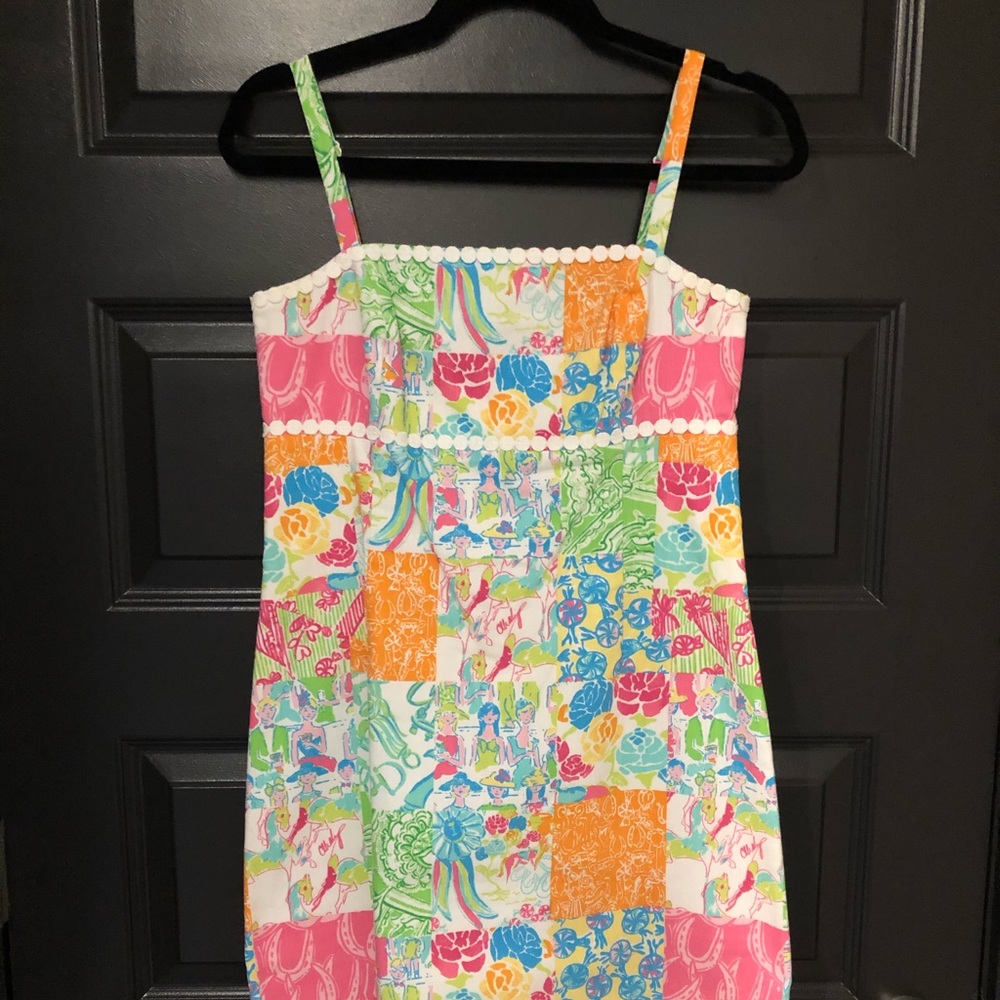 Lilly Pulitzer Carson's Derby Patch Shift Dress, 6